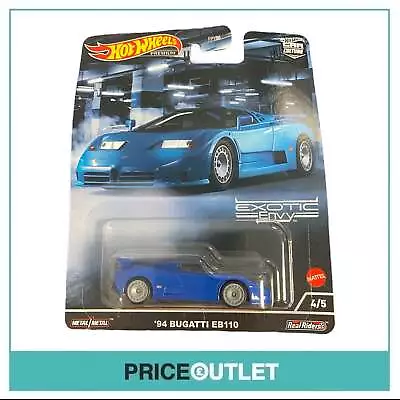 Buy Hot Wheels Car Culture - Exotic Envy '94 Bugatti EB110 (Blue) - Damaged Box • 8.99£