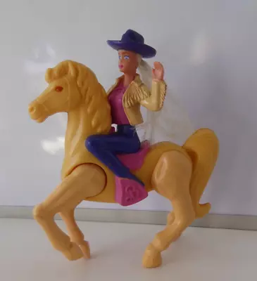 Buy Vintage 1966 Collectable McDonalds Barbie On Horse Posable Toy Figure • 7.95£