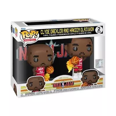 Buy Funko Pop: Nba Jam: Rockets - Drexler/olajuwon 8-bit 2pk %au% • 46.49£