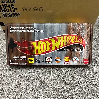 Buy Hot Wheels Premium Sealed Vintage Oil - 5 Car Box Set Brand New Never Opened • 65£