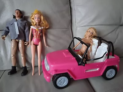 Buy 2009/2012 Jeep Beach Cruiser + Barbie Mattel + 2012 2nd Barbie + Pseudo K • 30.35£