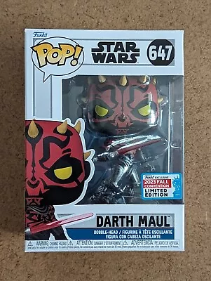 Buy Funko Pop Darth Maul 647 Star Wars 2023 Fall Convention Limited Edition Vinyl • 18.99£