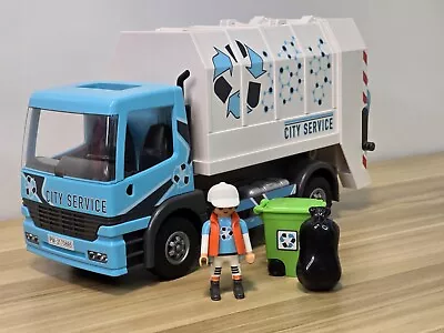 Buy Playmobil City Life 70885 Service Garbage Recycling Truck Service Incomplete  • 8.99£
