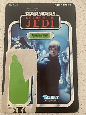 Buy Vintage Star Wars ROTJ Luke Skywalker Jedi Knight Cardback • 10£