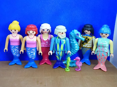 Buy Playmobil PW-2 Mermaids 9x Figures Bundle Fairytale FREE POST • 11.99£