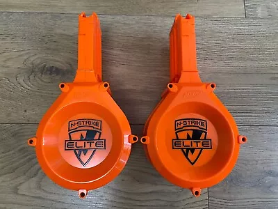 Buy Nerf 25 Dart Ammo Orange Drums X2 Magazine Clip N Strike Elite Blaster Gun • 19.97£