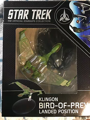 Buy Eaglemoss Star Trek.  Klingon Bird-of-Prey (landed Position) B09 - New In Box • 27.96£