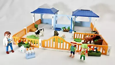 Buy Playmobil Animal Clinic Vet Nursery  4344  3x Figs  6x Animals 95%  Used VGC Box • 20£