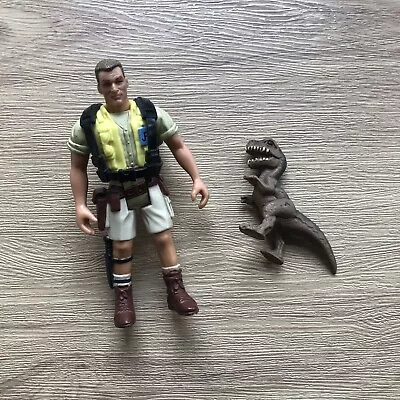 Buy Vintage Jurassic Park Kenner Robert Muldoon & Trex Dinosaur Figure 1993 016 • 8.10£