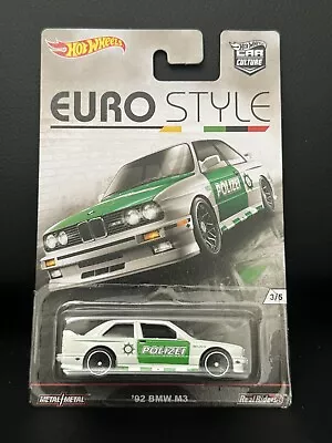 Buy Hot Wheels Premium Car Culture '92 BMW M3 Police Polizei 3/5 • 32.99£