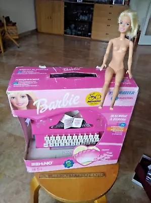 Buy Barbie Typewriter Mehano Full Set Typewriter + Doll Free Doll • 40.47£