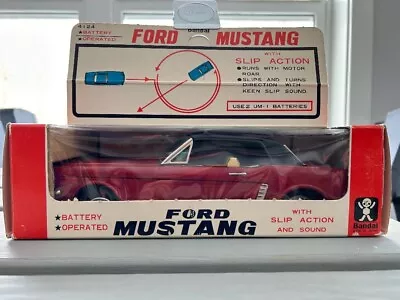 Buy Bandai Japan Battery Operated RED Ford Mustang Slip Action In Box - Very Nice ! • 222.73£