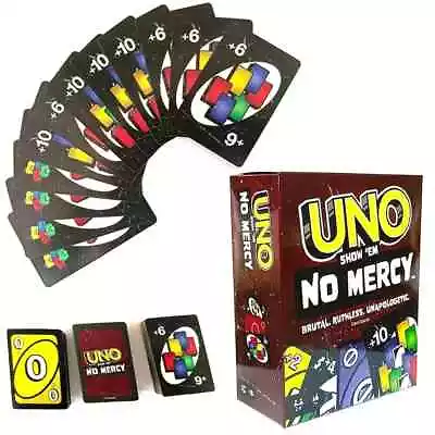 Buy UNO SHOW EM' NO MERCY Card Game Multi Coloured New Twists From UNO Kids Game New • 4.30£