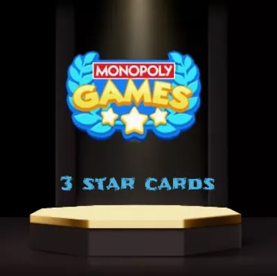 Buy All 3 Star Monopoly Go! Cards - Fast Delivery • 2.49£