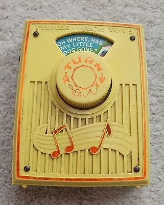 Buy Vintage Fisher Price Pocket Radio 'Oh Where Has My Little Dog Gone' Working • 15.99£