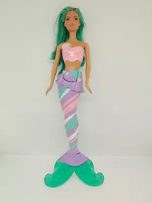 Buy Barbie 2015 Mattel Mermaid Nixe Turquoise Hair • 7.07£