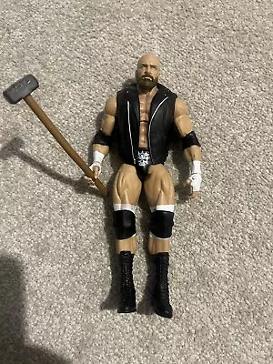 Buy WWE Triple H Elite Series 60 Mattel Wrestling Figure Complete Sledge Hammer • 19.99£