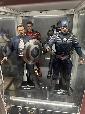 Buy Hot Toys Mms243 Captain America & Steve Rogers Winter Soldier 1/6 Figure Set Mib • 300£