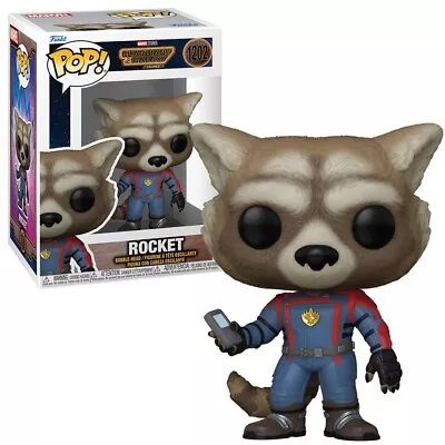 Buy Funko POP! Marvel Rocket Guardians Of The Galaxy Vol. 3 #1202 Vinyl Figure New • 15.99£