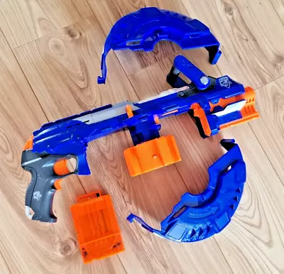 Buy NERF N-STRIKE ELITE Blue Hail Fire Blaster Gun Toy - Tested Working • 17.95£