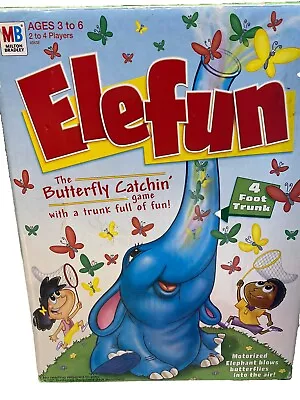Buy Vintage Elefun Butterfly Catching Motorized Game 2002 Milton Bradley Hasbro • 37.23£