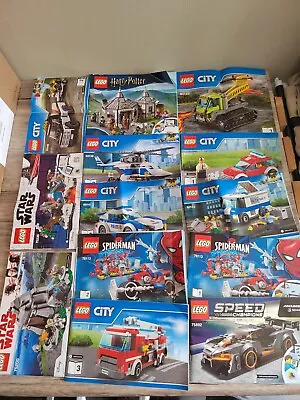 Buy Lego Instructions Manuals Bundle Job Lot 13 Spiderman City Star Wars GC FREE P&P • 13£