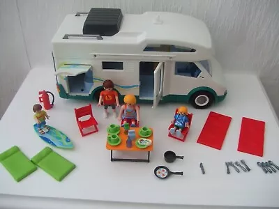 Buy Playmobil Campervan Summer Fun 6671  Play Set Not Complete • 15£