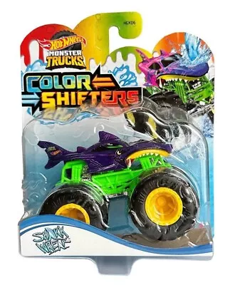 Buy Hot Wheels Monster Trucks Off-road Car Colour Shifters 1:64 Scale Shark Wreak • 10.98£