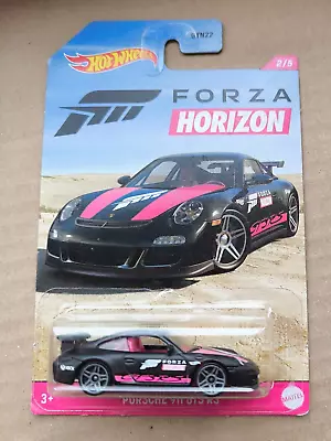 Buy Hot Wheels 2021 FORZA HORIZON PORSCHE 911 GT3 RS BLACK PINK 2/5 GYN22 • 23.99£