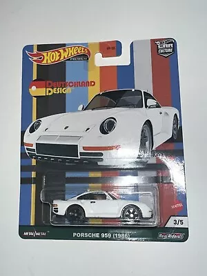 Buy HOT WHEELS DIECAST - Deutschland Design - Porsche 959 (1986) 3/5 • 8.82£