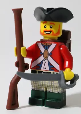 Buy All Parts LEGO - Gordon Highlander Soldier Minifigure MOC Red Coat Pirates Army • 10.99£