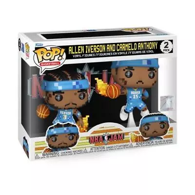 Buy Funko Pop: Nba Jam: Nuggets - Iverson/anthony 8-bit 2pk %au% • 46.49£