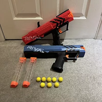 Buy Nerf Rival Apollo XV-700 Blasters Ball Team Red & Blue Bundle X 2 Please Read  • 24£