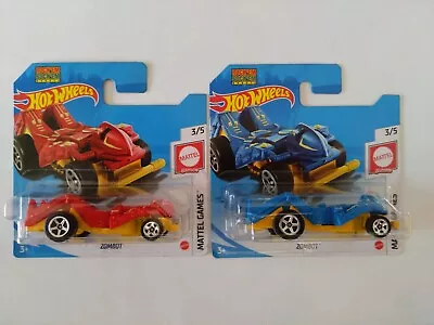 Buy Hot Wheels Zombots  1x Red & 1x Blue  - Mattel Games 3/5 **COMBINED POSTAGE** • 4.20£
