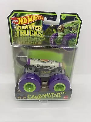 Buy Hot Wheels Monster Trucks Glow In The Dark Carbonator XXL 1:64 • 14.99£