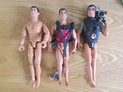 Buy 3 Vintage Action Man Men Photo Mission & Camera Hasbro Collectable Dolls Job Lot • 8.75£