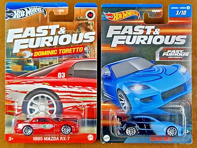 Buy HOT WHEELS 1995 MAZDA RX-7 & MAZDA RX-8 Fast Furious - Collectors/Birthday Gift • 12.99£