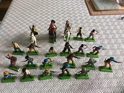 Buy Vintage Britains Cowboy Figures X 22 Gc • 52£