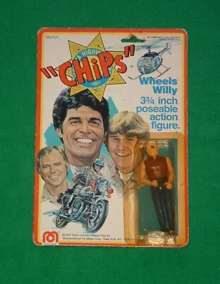 Buy MEGO Vintage CHIPS Movie/Film Police TV Action Figure WHEELS WILLY M/Carded 1977 • 59.99£