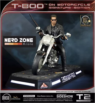 Buy Sideshow Terminator 2 - T-800 On Motorcycle Signature Ed. Exclusive New Sealed • 1,600.95£