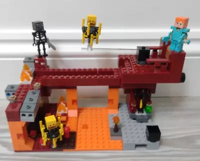 Buy Lego Minecraft 21154 The Blaze Bridge With Instructions And Minifigures • 21.99£