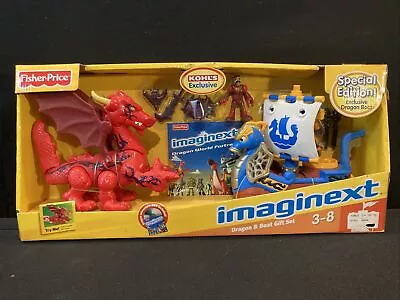 Buy Fisher Price Imaginext Knights Castle Dragon & Boat Ship Set Accessories Kohl’s • 39.51£