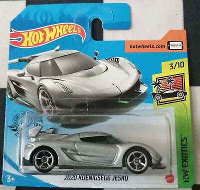 Buy 2021 Hot Wheels 2020 Koeinigsegg Jesko HW Exotics Short Card 228/250 #3/10 • 5.95£