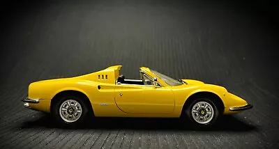 Buy 1/18 Hot Wheels Ferrari Dino 246 GTS In Yellow - Burago KK • 49.99£