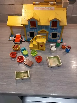Buy Vintage Fisher Price Play Family House 1970s  • 24.99£