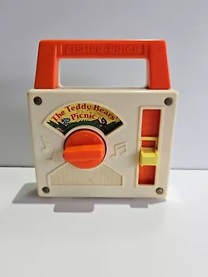 Buy Fisher Price 1979 Teddy Bears Picnic Wind Up Musical Box Carry Radio 1979 Works • 8.99£