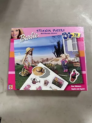 Buy Vintage Mattel Barbie Sticker Puzzle New Sealed Barbie Beach Garden 42587 C20 • 27.95£