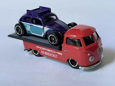 Buy Hot Wheels Premium Real Riders VW T1 Transporter & Volkswagen Custom Beetle VGC • 7.50£