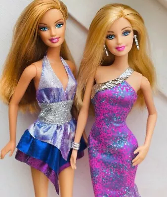 Buy 2x Barbie Think Pink Style Dolls From Collection • 15.19£