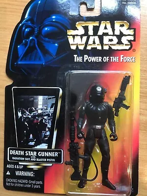 Buy STAR WARS POTF 2 Death Star Gunner Rare Orange Card Kenner 1996 • 40£